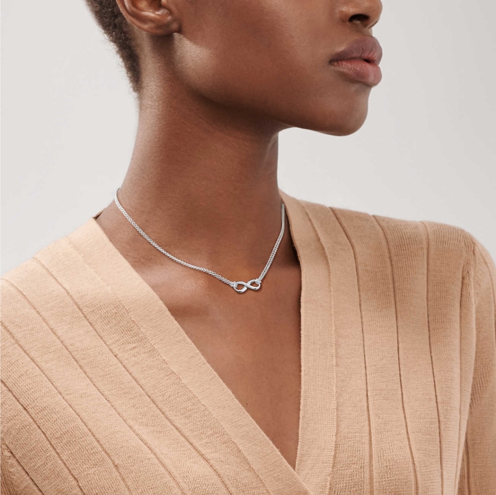 Tiffany & Co. Authentic Infinity Pendant Necklace
